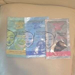 Skincare Mask Trio - Aloe, Niacinamide, Charcoal